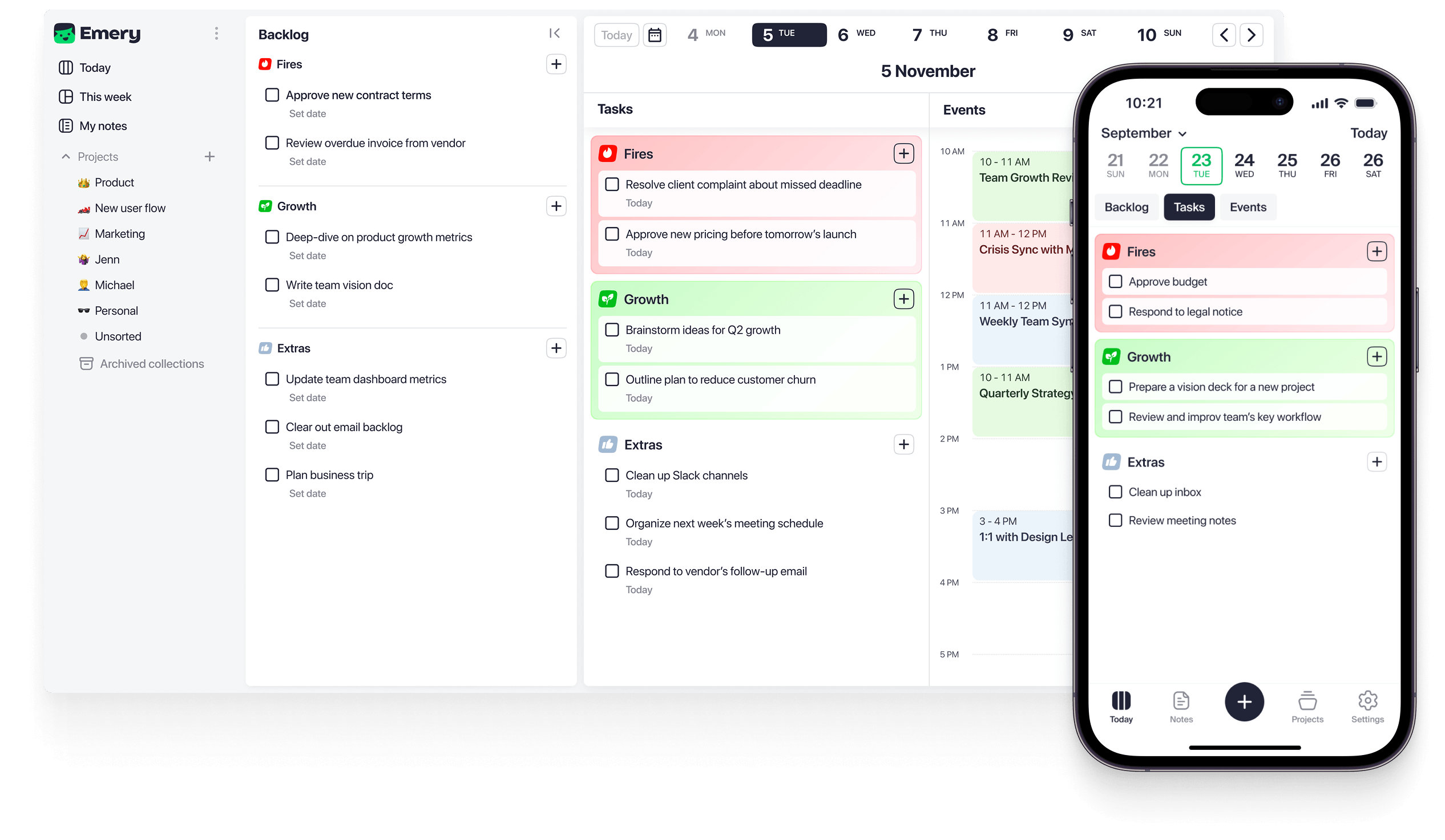 App mobile et desktop